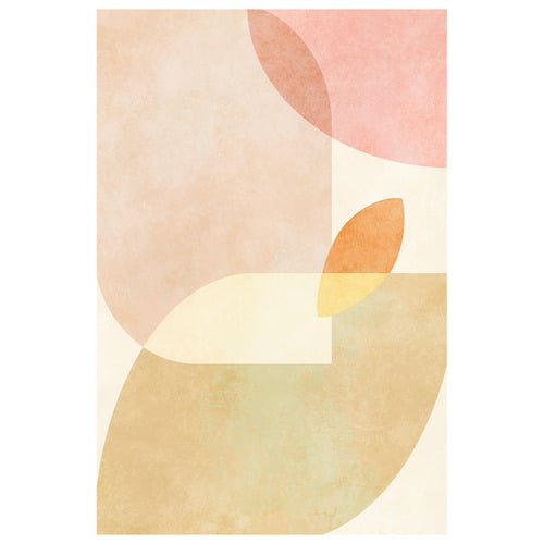 Aqua Shapes I Kopie Canvas Wall Art