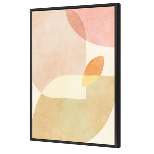 Aqua Shapes I Kopie Canvas Wall Art