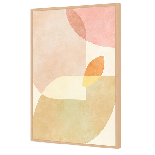Aqua Shapes I Kopie Canvas Wall Art