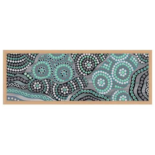 Bahna Gratitude Teal II Canvas Wall Art