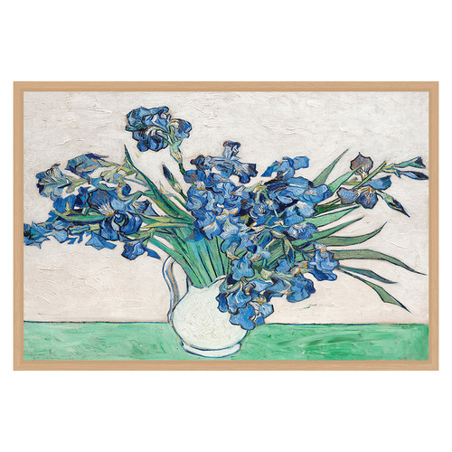Irises by Vincent Van Gogh Canvas Wall Art