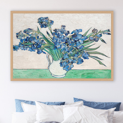 Irises by Vincent Van Gogh Canvas Wall Art
