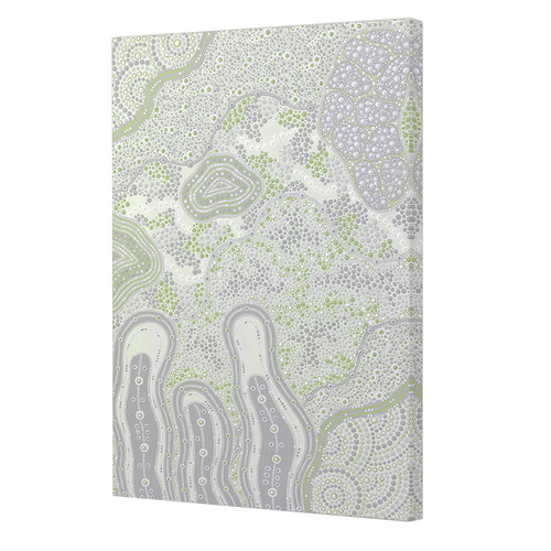 Emerald Green Janabi Nyubani Canvas Wall Art