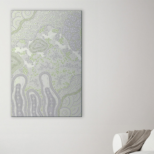 Emerald Green Janabi Nyubani Canvas Wall Art