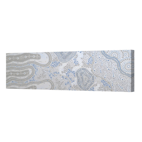 Blue Janabi Nyubani Canvas Wall Art