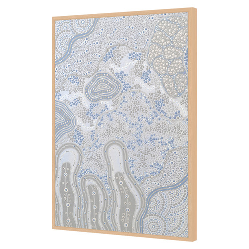 Blue & Emerald Green Janabi Nyubani Earth Canvas Wall Art