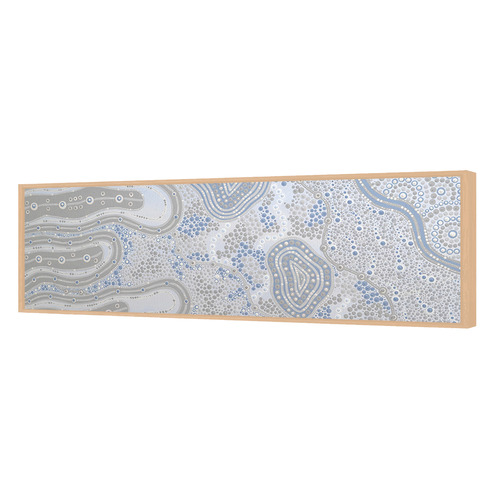 Blue Janabi Nyubani Canvas Wall Art