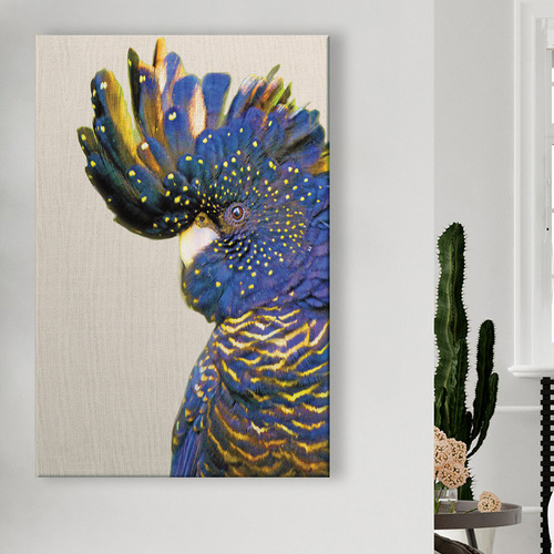 Cockatoo Crested Canvas Wall Art