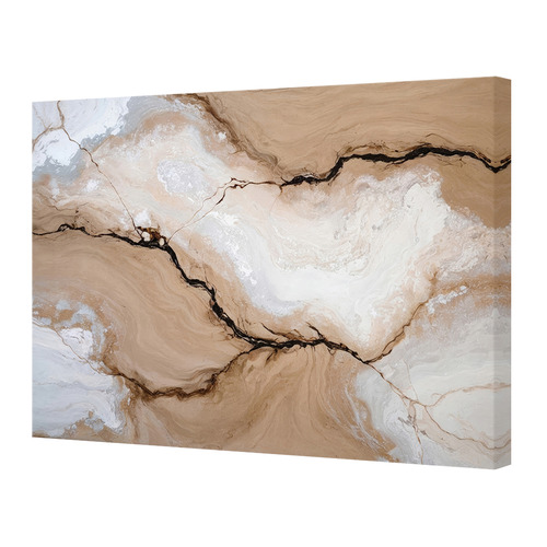 Straited Fractured Canvas Wall Art
