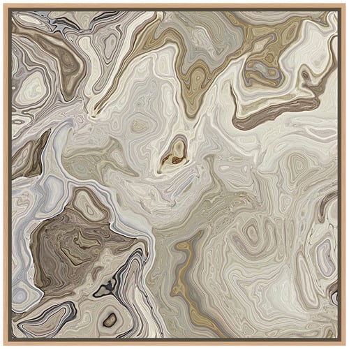 Banded Calcite Canvas Wall Art