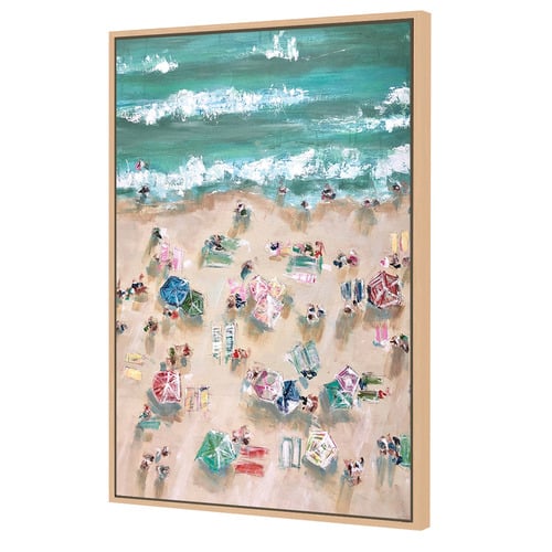 Umbrella Blur Canvas Wall Art