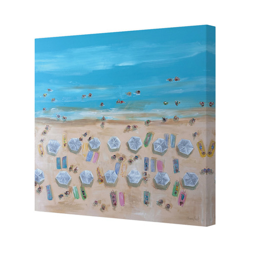 Sunlit Beach Bliss Canvas Wall Art