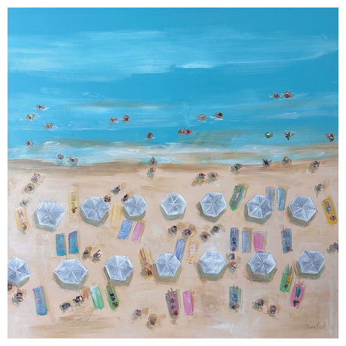 Sunlit Beach Bliss Canvas Wall Art