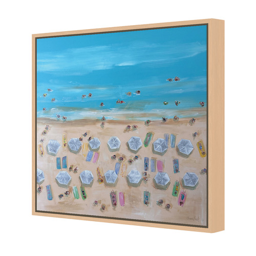 Sunlit Beach Bliss Canvas Wall Art