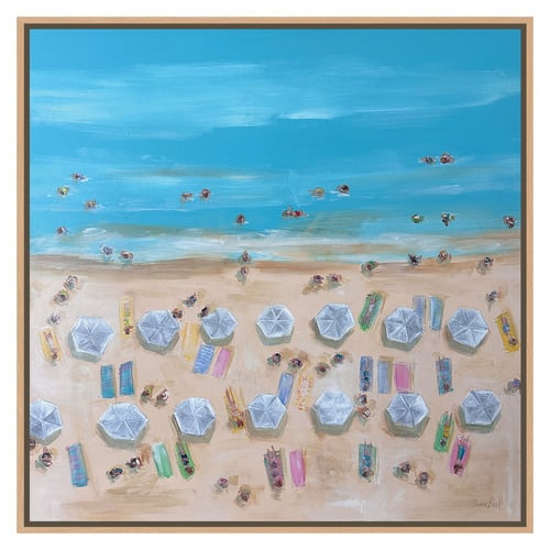 Sunlit Beach Bliss Canvas Wall Art