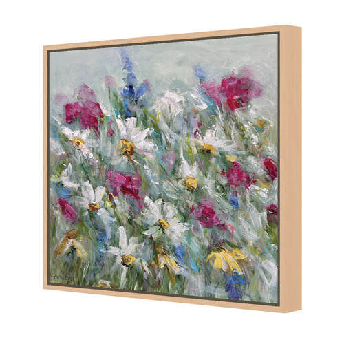 Daisies in Colour Canvas Wall Art