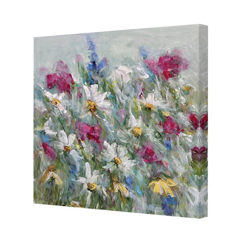 Daisies in Colour Canvas Wall Art
