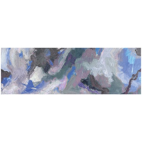 Turmoil Blue Canvas Wall Art