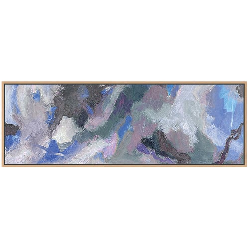 Turmoil Blue Canvas Wall Art