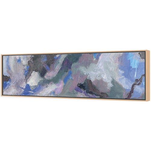 Turmoil Blue Canvas Wall Art