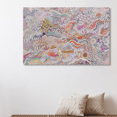 Fairy Floss Mellow Land Canvas Wall Art