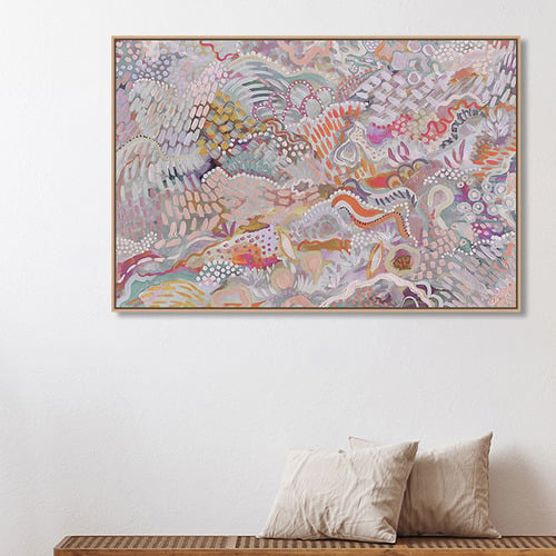 Fairy Floss Mellow Land Canvas Wall Art