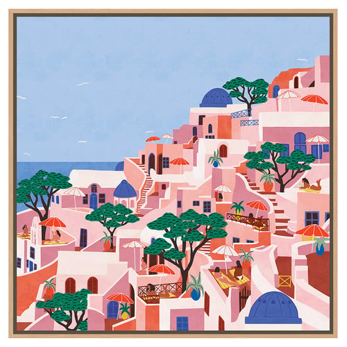 Santorini Canvas Wall Art