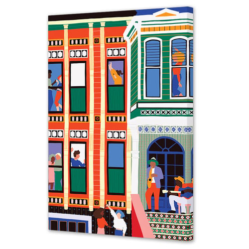 Jazz House Canvas Wall Art
