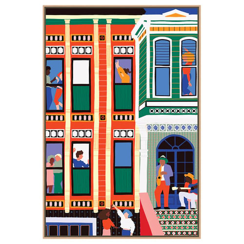 Jazz House Canvas Wall Art
