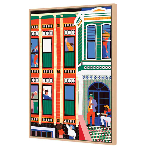 Jazz House Canvas Wall Art