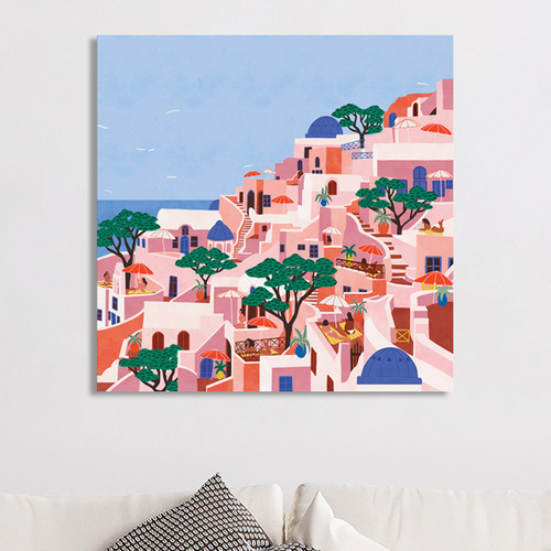 Santorini Canvas Wall Art