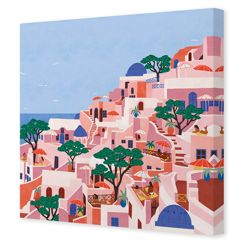 Santorini Canvas Wall Art