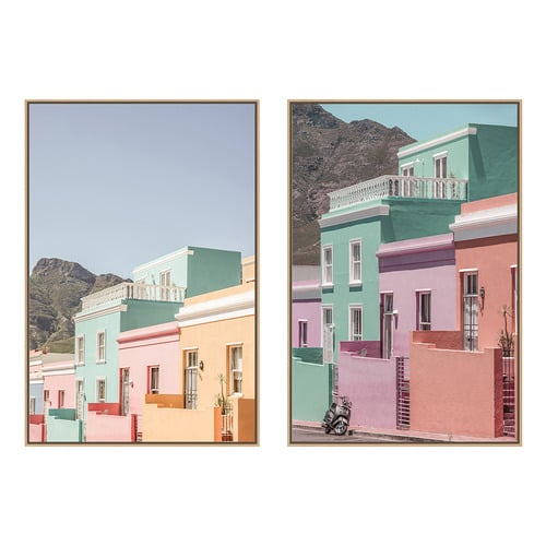 2 Piece Pastel Domain Canvas Wall Art Set