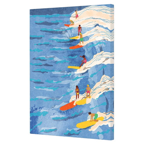 Chilled Surfing Canvas Wall Art