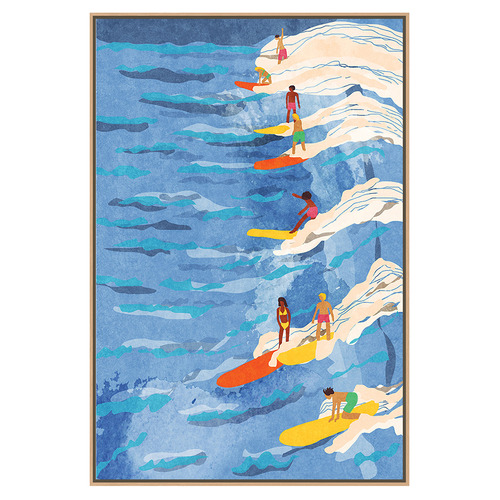 Chilled Surfing Canvas Wall Art