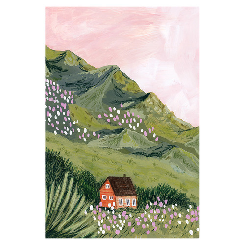 Mountain Abode Canvas Wall Art