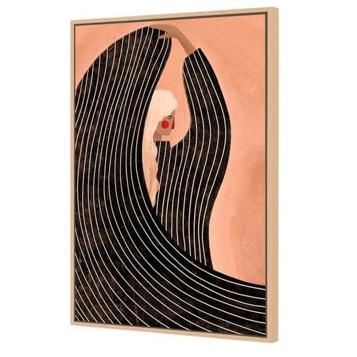 The Woman in the Black Dress Canvas Wall Art
