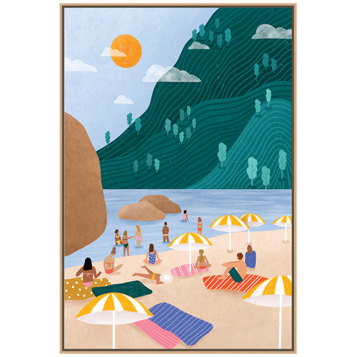 Coastal Holiday Canvas Wall Art