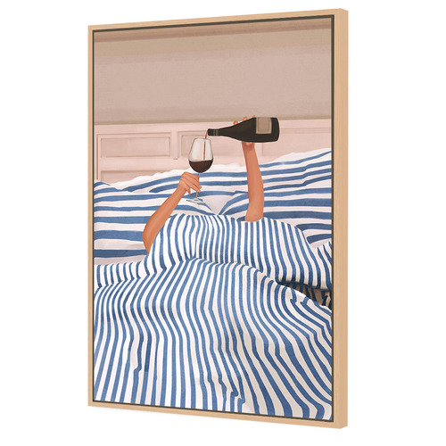 Morning Red Wine Canvas Wall Art