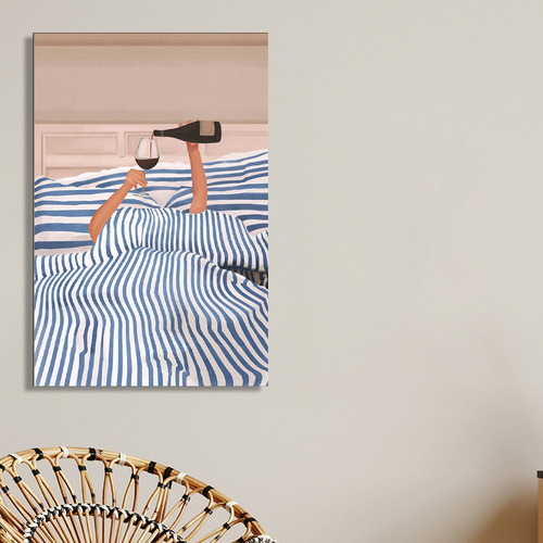 Morning Red Wine Canvas Wall Art