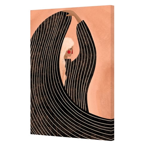 The Woman in the Black Dress Canvas Wall Art
