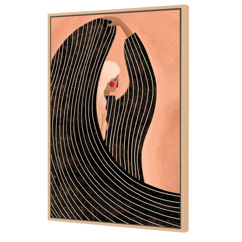 The Woman in the Black Dress Canvas Wall Art