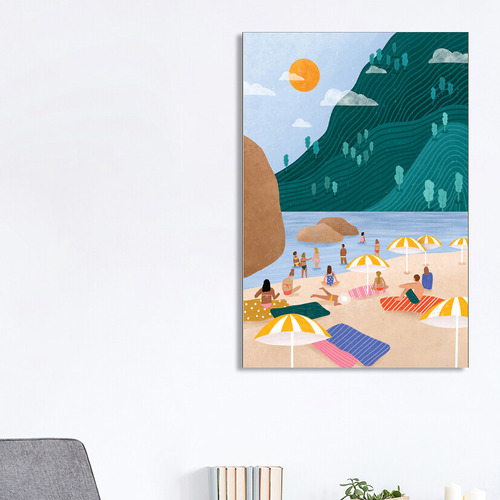 Coastal Holiday Canvas Wall Art