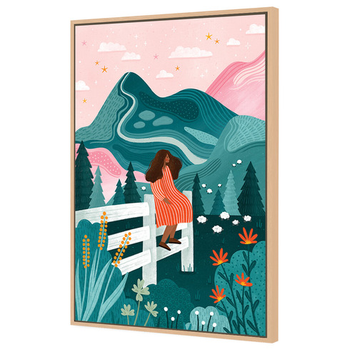 Mountain Holiday Canvas Wall Art