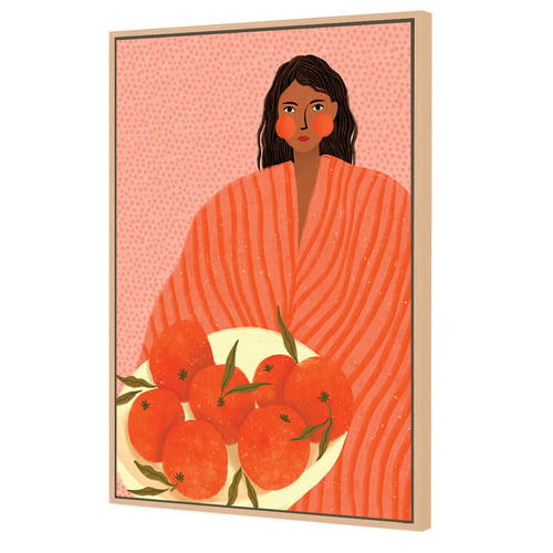 Cheeky Oranges Canvas Wall Art