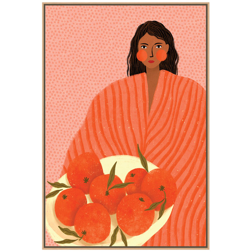 Cheeky Oranges Canvas Wall Art
