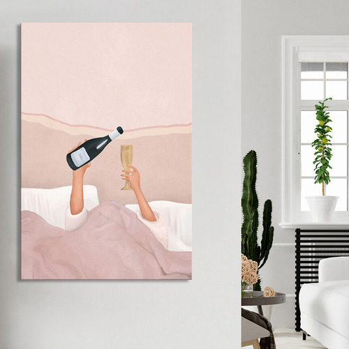 Morning Champers Canvas Wall Art