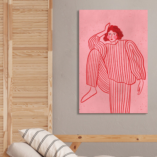 Stripy PJs Canvas Wall Art