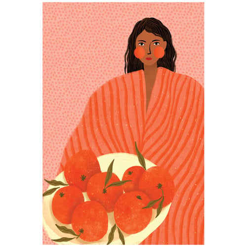 Cheeky Oranges Canvas Wall Art