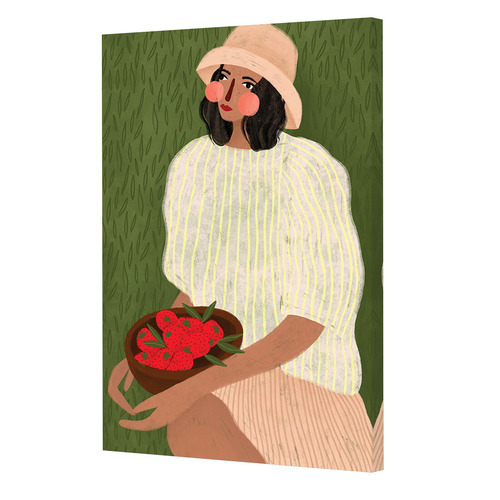 Cheeky Strawberries Canvas Wall Art